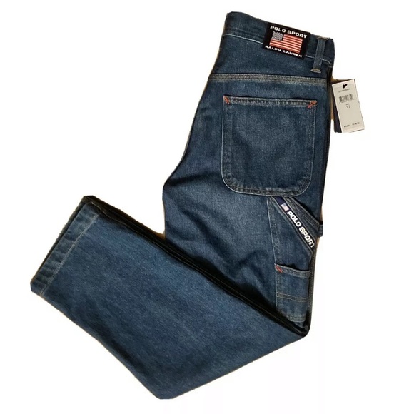 Polo Sport Ralph Lauren 90s Style Carpenter Jeans - Picture 1 of 8